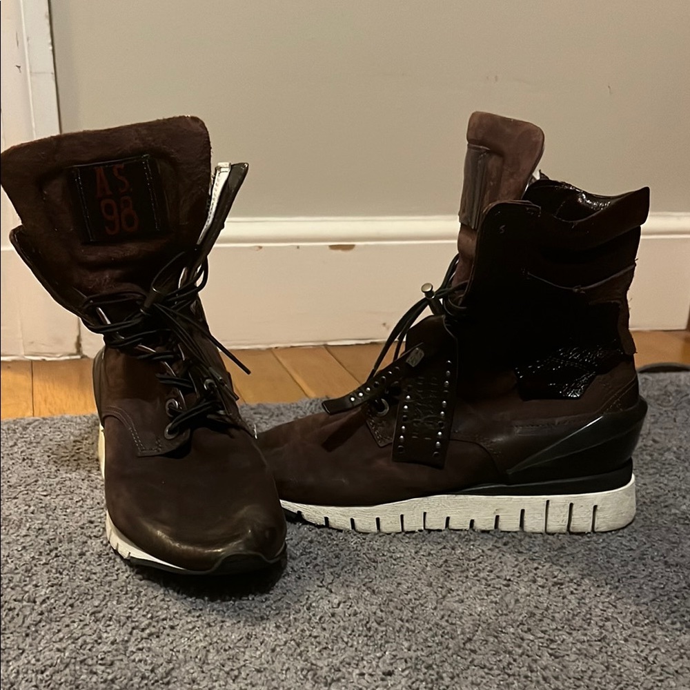 AS98 Dark purple High-Top Sneakers